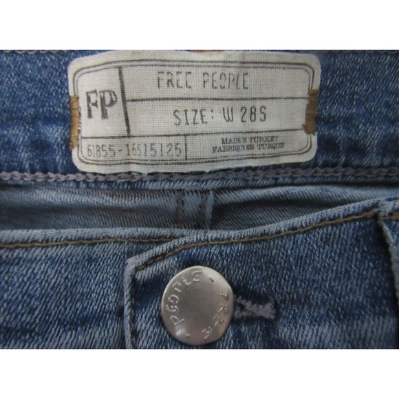 Free People Women Jeans Size 28S Blue High Rise 10" Skinny Classic Denim - Picture 3 of 3